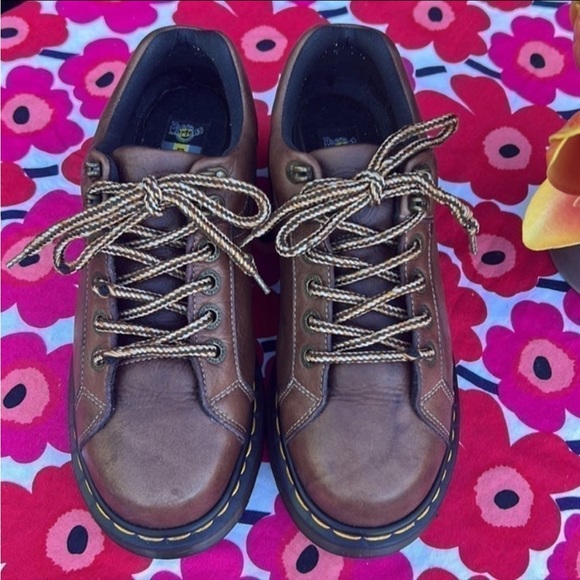 🏴󠁧󠁢󠁥󠁮󠁧󠁿 Vintage Dr. Martens Made in England Platform Oxfords UK 5 - Picture 11 of 13